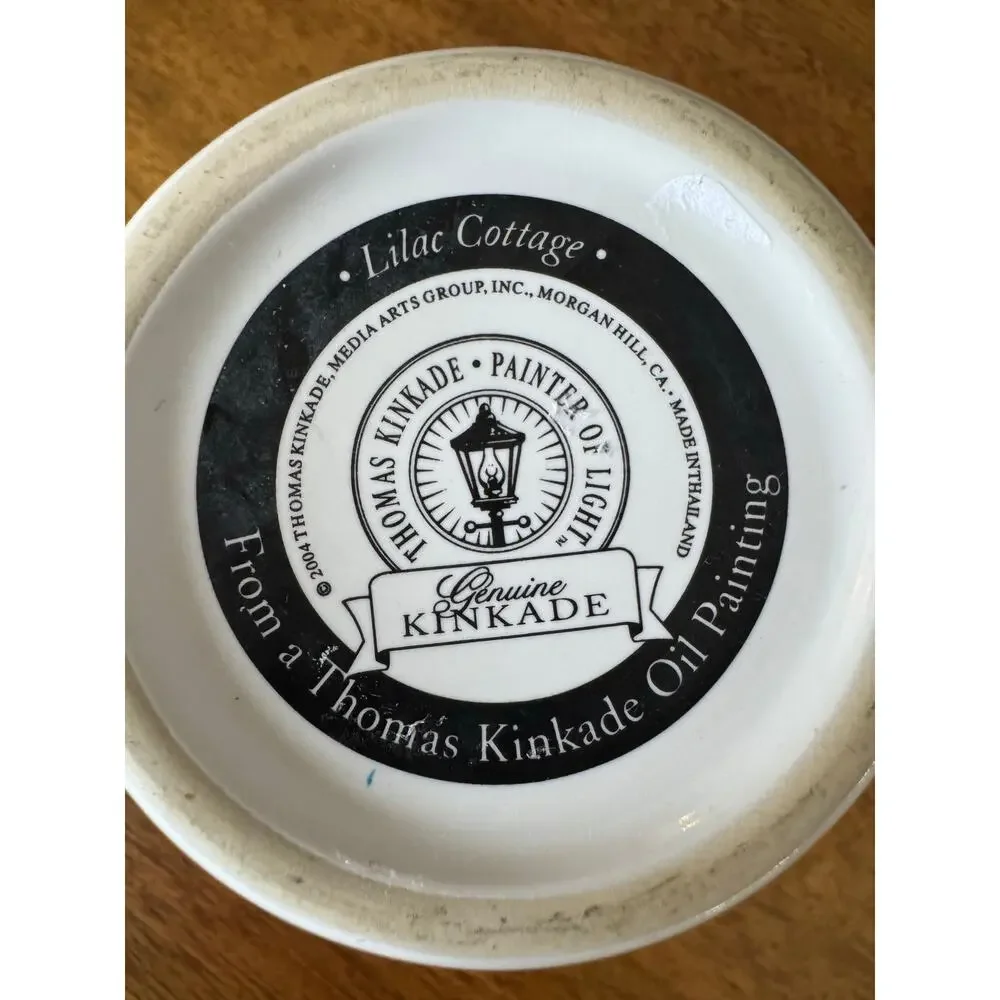 Thomas Kinkade Lilac Cottage Coffee Mug Painter of Light Ceramic